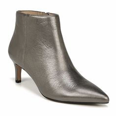 Franco Sarto Women's Devon Ankle Boot Pewter 10 M New Never Worn Metallic Boots For Formal Fall Occasions, Formal Metallic Heels For Fall, Metallic Round Toe Heels For Fall, Silver Pointed Toe Heels For Fall, Metallic High Heel Boots For Formal Occasions, Chic Metallic Boots For Formal Occasions, Chic Metallic Boots For Formal Events, Silver Snip Toe Boots For Formal Occasions, Silver Heels For Formal Occasions In Fall