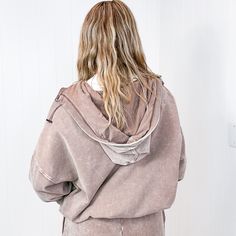 Fun on Fridays Mineral Washed Terry Knit Pullover Hoodie in Mocha Indulge in luxury with our Fun on Fridays Mineral Washed Terry Knit Hoodie. Its oversized, ultra-soft fit and comfortable quarter zip design are perfect for those chilly Fridays. The elastic waistband keeps it in place, while the Mocha color adds a playful touch. Elevate your style with this comfortable hoodie. Matching baggy palazzo pants sold separately in the boutique Half zip Elastic waistline Kangaroo pocket on the front Rela Cozy French Terry Hoodie Sweatshirt, Relaxed Fit French Terry Hoodie, Everyday French Terry Hoodie With Double-lined Hood, Oversized Soft-washed French Terry Sweatshirt, Cozy Soft-washed French Terry Sweatshirt, Western Tee, Mocha Color, Zip Design, Cardigan Sweater Jacket