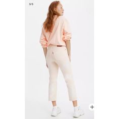 Levi's Women's Premium Wedgie Straight High Rise Jeans 29w X 28l Peach Button Fly, 100% Cotton. Sold In Free People Style 34964 0111 New With Tags, No Flaws. Check Pictures For Approximated Measurements. * Smoke Free Home **Any Questions Comment Down Below! *** Bundle Up And Save Some $$ Casual Peach Pants For Spring, Casual Peach Bottoms For Spring, Levi's Casual Spring Pants, Levi's Casual Pants For Spring, Casual Orange Summer Jeans, Fitted Pastel Bottoms For Spring, Trendy Summer Levi's Pants, Pink Jeans For Summer Workwear, Levi Wedgie