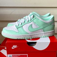 Send Offers. I May Accept. Brand New Never Worn Or Tried On 100% Authentic, Direct From Nike Sold Out Everywhere Shipping Same Day / Next Day (Unless Holiday) Green Skate Shoes For Light Sports With Round Toe, Green And White Dunks, Next Nature White Mint Dunks, Clear Jade Dunks, Mint Green Nike Shoes, Nike Dunk Low Nature White Mint, Nike Waffle Racer, Nike Jordan 1 Mid, Jordan 1 Mid White