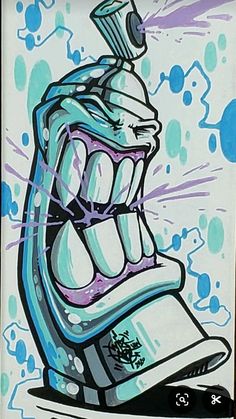 Best Graffiti Art, Graffiti Spray Can Art, Graffiti Street Art Ideas, Graffiti Drawing Easy, Spray Paint Can Drawing, Graffiti Spray Can Drawing, Simple Graffiti Art, Spray Can Drawing, Graffiti Style Art To Draw