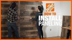 how to install paneling in the home depot