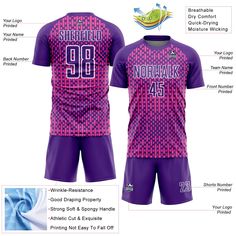 Order the jersey with special name & number you want from our shop, making a vibrant look on the field or daily life! Features: 1. Material: Made from 100% polyester wicking knit with 95% polyester / 5% spandex wicking pinhole mesh 2. Jerseys with sublimation printed name and numbers 3. Moisture-wicking fabric has spongy handle, good draping property and elasticity as well as good dimensional stability and wrinkle-resistance 4. Breathable & Quick-Drying 5. Athletic Cut & Exquisite stitching not White All Over Print Jersey For Sports Events, White Sporty Jersey With All Over Print, Sportswear Jersey With Sublimation Print, Fitted Jersey Sportswear, Fitted Sportswear Jersey, Pink Jersey With Sublimation Print For Sports Season, White Short Sleeve Jersey With All Over Print, Fitted Graphic Print Jersey Sportswear, Fitted Graphic Print Sportswear Jersey