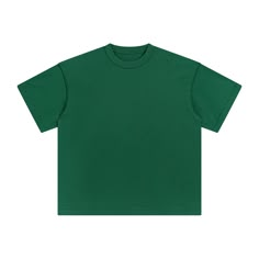 A-138-DARK GREEN Relaxed Fit Plain Green T-shirt, Green Oversized Crew Neck Top, Oversized Green Crew Neck Top, Basic Green Plain Top, Oversized Green Plain Top, Green Short Sleeve Streetwear Tops, Oversized Plain Green Top, Green Short Sleeve Tops For Streetwear, Green Cotton Tops For Streetwear