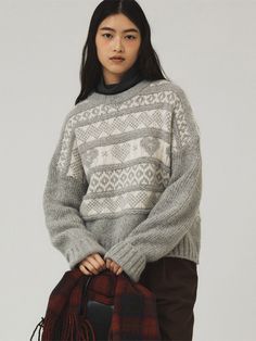 Winter Cropped Cashmere Sweater, Scandinavian Style Jacquard Knit Sweater For Fall, Scandinavian Jacquard Knit Sweater For Fall, Baby Alpaca, Alpaca, Merino Wool, Pattern Design, Wool, Design