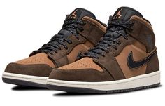 Chocolate Men, Air Jordan 1 Mid Se, Jordan Retro 1, Nike Air Jordan 1 Mid, 3m Reflective, Retro 1, Brown Tones, Nike Air Jordan 1, Air Jordans Retro