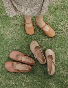 Front Strap Round Head Soft Leather Flats Ada Fashion Fur Sliders, Trendy Flats, Simple Retro, Head Design, Shoes Collection, Comfortable Flats, Boho Stil, Spring Shoes, Sierra Leone