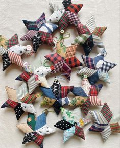 a bunch of different colored bows on a table