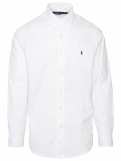 97% Cotton, 3% Elastane/Spandex Made in Vietnam Designer Model Number: 710829480 Designer Colour: 002 | Polo Ralph Lauren Logo Embroidered Shirt Luxury White Ralph Lauren Shirt, White Oxford Shirt, White Oxford, Oxford White, Ralph Lauren Logo, Man Logo, Oxford Shirt, Embroidered Shirt, Polo Ralph Lauren Mens