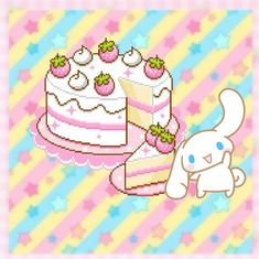 an image of a cake and a rabbit