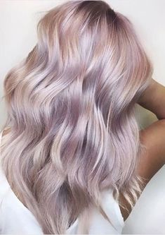 Dusty Rose Hair Color, Blond Balayage, Latest Hair Color, Lilac Hair