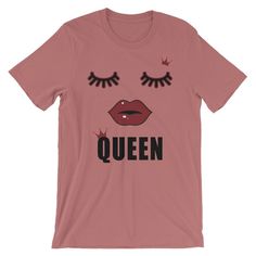 Queen Shirt Lip Shirt women Queen T-shirt Red Lips Shirt | Etsy