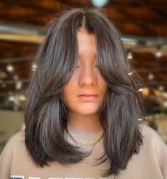 Short Curtain Bangs On Medium Hair, Long Bob Hair With Curtain Bangs, Longer Curtain Bangs Short Hair, Mid Length Lob With Curtain Bangs, Short Haircut Long Bangs, Short To Medium Straight Haircuts, Lob Hairstyle With Curtain Bangs, Mid Hair Curtain Bangs, Long Bob Hairstyles Curtain Bangs