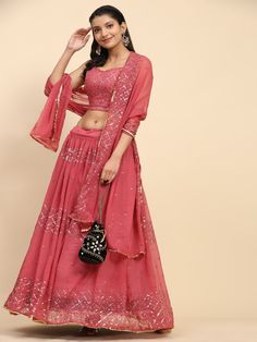 More collection Visit Our Shop  https://fabwindow.etsy.com Customize Stitching : Please Provide Your Complete size. we will stitch your outfit according to your size. Lehenga  👉🏻 Fabric & Work :- Pure Faux Georgette with Sequined Embroidered work.  👉🏻 Length :- 42 Inch. 👉🏻 Waist :- 42 Inch. (Made to Measure) 👉🏻 Inner :- Cotton 👉🏻 Flair :- 4 MTR 👉🏻 Closure :- Chain Attached & With Dori 👉🏻 Stitching Type :- Semi Stitched Blouse (Choli) 👉🏻 Fabric & Work :- Pure Faux Georgette Fabric with Sequined Embroidered Work 👉🏻 Length :- 1 MTR Dupatta 👉🏻 Fabric & Work :- Pure Faux Georgette Fabric With Sequined Embroidered Work 👉🏻 Length :- 2.30 MTR 👉🏻 Color:- Turquoise 👉🏻 Weight :- 1.5 KG WHAT IS SEMI-STITCHED. In a semi-stitched Lehenga set, the Lehenga/ Skirt will come with a Desi Dress, Indian Skirt, Choli Blouse, Fabric Work, Lehenga Skirt, Embroidered Lehenga, Designer Lehenga, Party Kleidung, Georgette Fabric