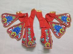 "Beautiful hand made gour nitai dress dhoti set, dress size 3\" Inches for 6\" Inches idol. Fabric- Silk, inside cotton.  Design- embroidered with stone work. Velcro tape attached on the backside, so easily adjustable and aslo very easy to use. very comfortable. Generally, Dress size= half the deity size. Say if you have 12\" deity then you need 6\" dress.  This dress can be made in any sizes before placing order confirm us your deity sizes.  Buy dresses for gaura nitai, radha krishna, jagannath and dress them up and watch them create divine elegance on your alter and home like vrindavan. Kindly share your phone number for shipping after placing a order. We Gouranga Dress offers Devotional products like deity idol, dresses, wigs, crowns & ornaments, cups and other accessories. we are alway Krishna Jagannath, Gour Nitai, Gaura Nitai, Velcro Tape, Dress Attire, Stone Work, Fabric Silk, Radha Krishna, Buy Dress