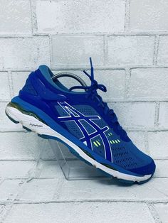 Asics Womens Gel Kayano 24 T799N Blue Running Shoes Lace Up Low Top Size 9. Pre own check pictures before purchase Blue Running Shoes, Lacing Shoes For Running, Athletic Models, Gel Kayano, Shoes Blue, Shoes Lace, Asics Gel, Low Top, Shoe Laces