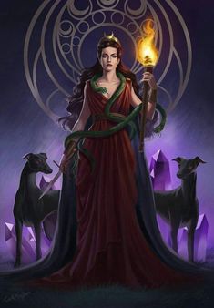 a woman holding a lit candle in her hand and surrounded by animals on the other side