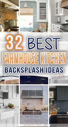 the top 32 best farmhouse kitchen backsplash ideas in this post is an easy way to