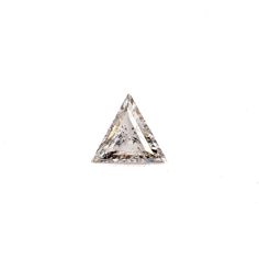 a triangle shaped diamond on a white background