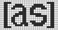 a black and white cross stitched pattern with the letter c in it's center