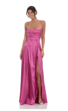 Fuschia Dress, Satin Prom Dress, Valentine's Day Outfit, Dress Satin, Floral Maxi, Floral Maxi Dress, Satin Fabric, Hand Washing, Outfit Of The Day