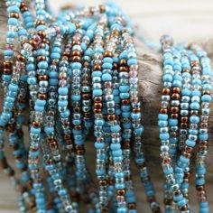 NEW! 8/0 Turquoise Breeze Mega Mix Czech Seed Beads - 6/20", fabulous combo of summer ocean colors, Summer Turquoise Beaded Necklaces With Round Beads, Turquoise Beaded Necklaces With Round Beads For Summer, Turquoise Beads For Jewelry Making In Summer, Turquoise Beaded Necklaces For Beach With Faceted Beads, Turquoise Beaded Necklaces For Beach, Turquoise Strand Beaded Necklace With Tiny Beads, Turquoise Faceted Beaded Necklaces For Beach, Beaded Czech Glass Jewelry For Beach, Bohemian Czech Glass Beaded Bracelets For Beach