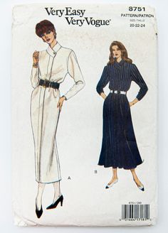 a woman's dress and jacket sewing pattern from the 1960s, very easy to sew