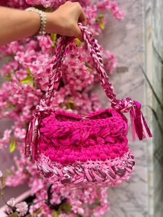 Model "Pink Panther" Crochet bag handmade with love Crochet Rose Bag, Pink Panther Crochet, Chic Pink Crochet Shoulder Bag, Pink Crochet Bag, Bohemian Pink Crochet Bag, Eco-friendly Pink Handmade Crochet Bag, Eco-friendly Pink Crochet Bag, Pink Crochet, Pink Panther