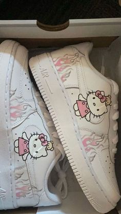 #sneakers Hello Kitty Shoes, Kitty Clothes, Hello Kitty Rooms, Hello Kitty Clothes, Air Force 1s, Hello Kitty Aesthetic, Pretty Shoes Sneakers, Hello Kitty Accessories, Hello Kitty Birthday