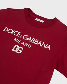 Dolceamp;Gabbana Tshirt with contrast logoprint at front    Crew neckline    Short sleeves    Pullover style    Made in Italy Short Sleeve Pullover, Pullover Styling, Crew Neckline, Top Designers, Print T Shirt, Dolce And Gabbana, Tops Designs, Short Sleeves, In Italy