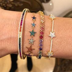 Trendy Zirconia Crystal Stars Slave Chain Bracelet For Women Finger Hand Silver Color Stars Charm Chain Bracelet For Women, Cz Bracelet, Crystal Stars, Stacked Jewelry, Jewelry Lookbook, Girly Jewelry, Bijoux Diy, Jewelry Inspo