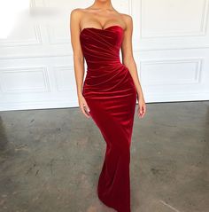 Red velvet Dress 48" from bustline imported Red Velvet Prom Dress, Valdrin Sahiti, Sparkly Dresses, Time Clothes, Velvet Prom Dress, Affordable Prom Dresses, Rock Chic, Beauty Dress, Dresses Elegant