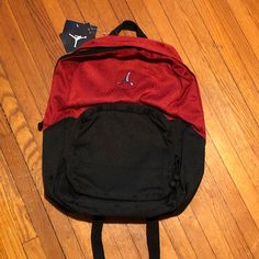 100% Authentic Brand New Functional Red Backpack, Functional Red Standard Backpack, Red Functional Standard Backpack, Red Bag For Back To School Streetwear, Red Bags For Back To School Streetwear, Red Backpack For Streetwear, Red Laptop Backpack, Sporty Red Backpack For Everyday Use, Sporty Red Bag For Streetwear