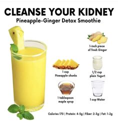 Ginger Detox, Gut Health Diet, Health Is Wealth, Herbal Teas Recipes, Cholesterol Lowering Foods, Smoothie Drink Recipes, Easy Smoothie Recipes, Sugar Detox