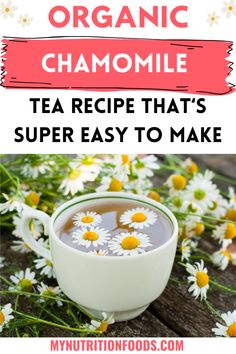 Discover the many health benefits & soothing properties of organic chamomile tea. Learn how to enjoy this delicious beverage today! Chamomile Tea Recipe, Chamomile Tea Benefits, Chamomile Plant, Low Blood Sugar Levels, Chamomile Tea, Tea Latte, Lower Blood Sugar, Loose Tea, Sleepless Nights