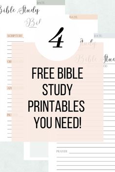 the free bible study printables you need