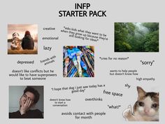 Infp Starter Pack, Infp Girl Aesthetic, Infp Girlfriend, Infp Girl, Personality Chart