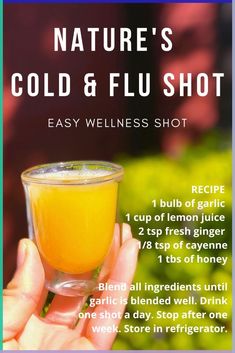 Diy Wellness, Garlic Benefits, Sick Remedies, Wellness Shots, Natural Healing Remedies, Home Health Remedies, Shot Recipes, Cough Remedies, Think Food