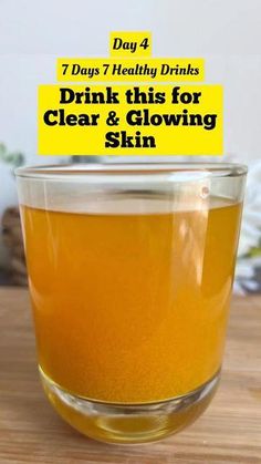 Glow Drink, Clear And Glowing Skin, Turmeric Drink, Healthy Juicer Recipes, Aesthetic Health, Health Aesthetic, Turmeric Water, Get Glowing Skin, Clear Glowing Skin