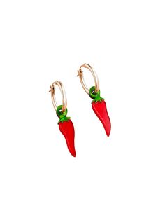 Chili Pepper Hoop Earrings Spice Up Your Life, Gold Filled Hoops, Wolf Moon, Chili Pepper, Spice Up, Spice Things Up, Chili, Gold Filled, Hoop Earrings