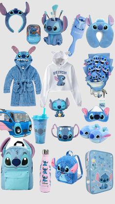 a bunch of items that are in the shape of stitch - and - stitch characters