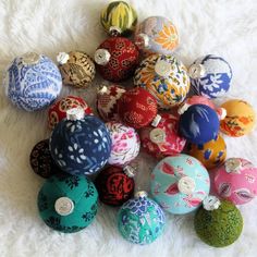 Bohemian Inspired Christmas Ornaments. Genuine India Fabrics. Holiday Home Decoration. - Etsy Indian Christmas Tree, Bohemian Christmas Tree, Ornament Painting, Yarns Ornaments, Large Christmas Ornaments, Sequin Ornaments, Bohemian Christmas, Unique Christmas Ornaments, Navidad Diy