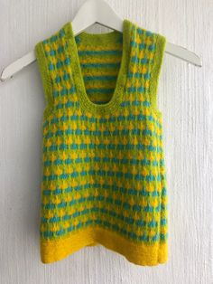 Vest knit sweater hand knit yellow striped for person 140cm 150cm  tall   super tiny and wool no stretch hand made. xs xxs as adult size Green V-neck Sweater Vest For Summer, Casual Green Sleeveless Vest, Retro Green Sleeveless Tank Top, Retro Green Sleeveless Top, Green Fitted Sleeveless Sweater Vest, Fitted Green Sleeveless Sweater Vest, Retro Green Tank Top For Spring, Casual Green V-neck Vest, Green Sleeveless Vest For Spring