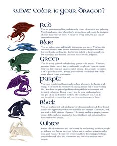 an image of different colored dragon symbols