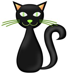 a black cat with green eyes and whiskers