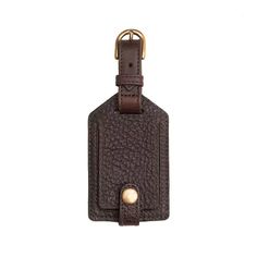 "Here is a luggage tag so perfect - rich brown color, supple leather that feels great in the hand, immaculate stitching - that you may feel the need to upgrade your luggage to maintain your new standard of quality." - Neil C., Campaign Leather Luggage Tag customer We've noticed that you just can't find a reliable, well-made luggage tag anymore. Just because it is so fundamentally basic doesn't mean it can't be exceptionally made. Yes, it's just a luggage tag, but one that is as rugged and well m Brown Leather Rectangular Travel Accessories, Rectangular Brown Travel Accessories For Business Trips, Classic Brown Travel Accessories For Business Trips, Classic Brown Travel Accessories With Luggage Sleeve, Classic Leather Luggage Tag For Daily Use, Brown Leather Travel Accessories With Leather Trim, Classic Brown Leather Luggage Tag, Classic Leather Luggage Tag, Brown Leather Luggage Tag With Leather Patch