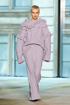 Aknvas Fall 2024 Ready-to-Wear Collection [PHOTOS] Cable Knit Dress, Sweater Season, Fall 24, Dress Closet, Fall Winter 2024, Knitwear Fashion, Fashion Week Runway, Versatile Dresses, Winter 2024