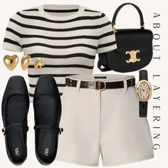 #casual #outfits #outfitoftheday Elevated Wardrobe, Office Vibes, Parisian Summer, Capsule Outfits, Estilo Preppy, Fashion 2024, Feminine Outfit