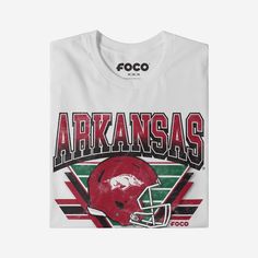 Fandom like yours is timeless. Make sure you’ve got the outfit to prove it. With an old-school style and a team-focused design that will go perfect with the rest of your fit, this Arkansas Razorbacks Triangle Vintage T-Shirt is up for the task. Because vintage vibes are SO in right now. This top features a design that showcases your all-important team colors and a bold team logo display across the chest, meaning this tshirt will prove your unmatched dedication to the Arkansas Razorbacks when you Razorback Shirt, Logo Display, Arkansas Razorbacks, School Style, Team T Shirts, Team Shirts, The Outfit, Prove It, School Fashion