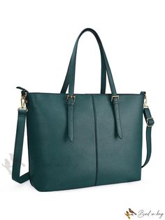 Bird in Bag - Womens 15.6 Waterproof Lightweight Leather Laptop Tote Bag for Business and Travel Green Large Capacity Shoulder Bag For Business, Green Large Capacity Business Shoulder Bag, Green Large Capacity Laptop Bag For Daily Use, Large Capacity Green Laptop Bag For Daily Use, Green Laptop Bag For Daily Use, Everyday Leather Waterproof Bag, Green Laptop Bag With Zipper For Daily Use, Green Laptop Bag With Zipper Closure For Daily Use, Green Shoulder Laptop Bag For Daily Use